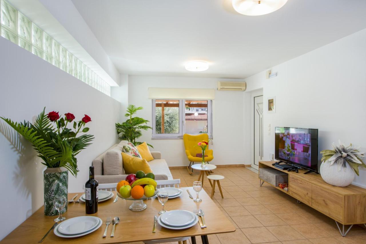 Manolia Dream Apartment 30M To The Beach Agia Marina  ภายนอก รูปภาพ